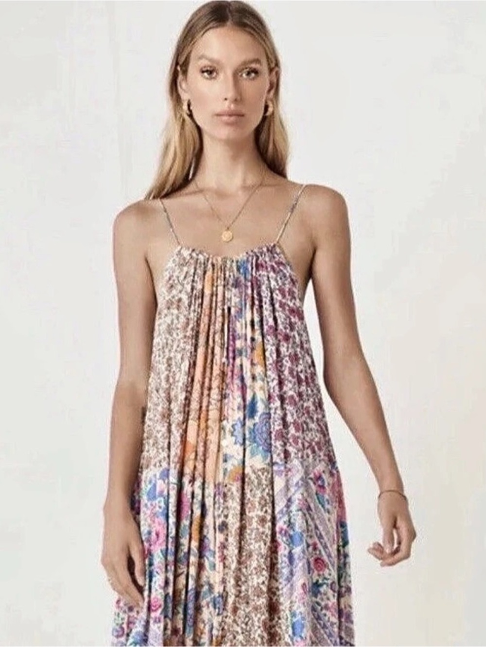 Spell & The Gypsy Collective Renew Patchwork Strappy Mini Dress XL